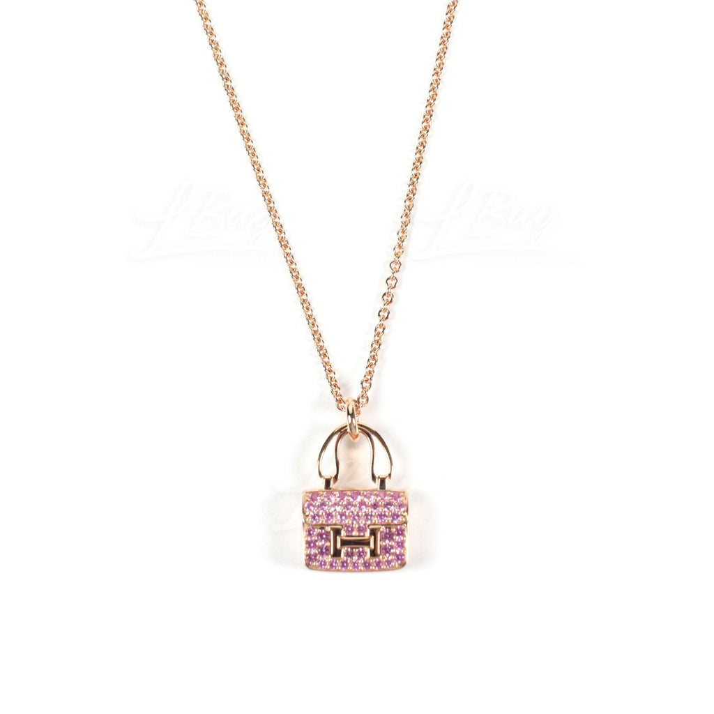 Amulettes Constance Pink Diamonds Pendant Necklace