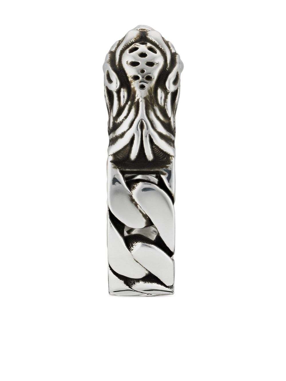 Gucci Double G Tiger Head Chain Ring
