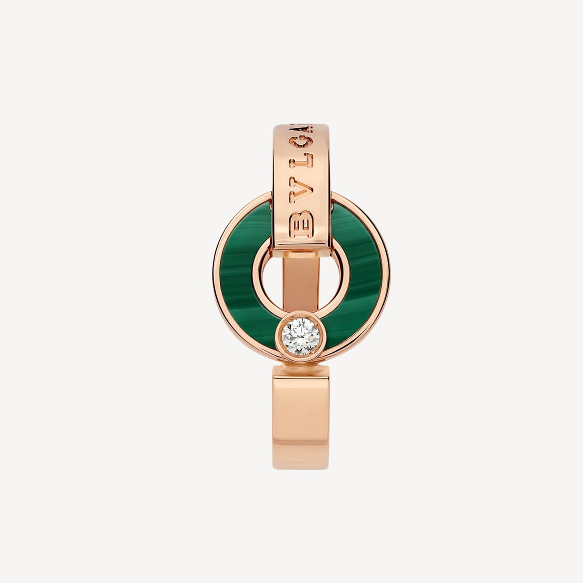 Bvlgari Malachite Ring - 18K Rose Gold