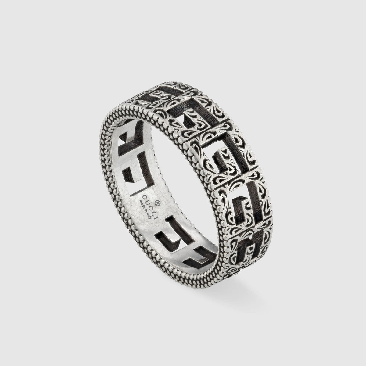 Gucci Double G Square G 5mm Ring