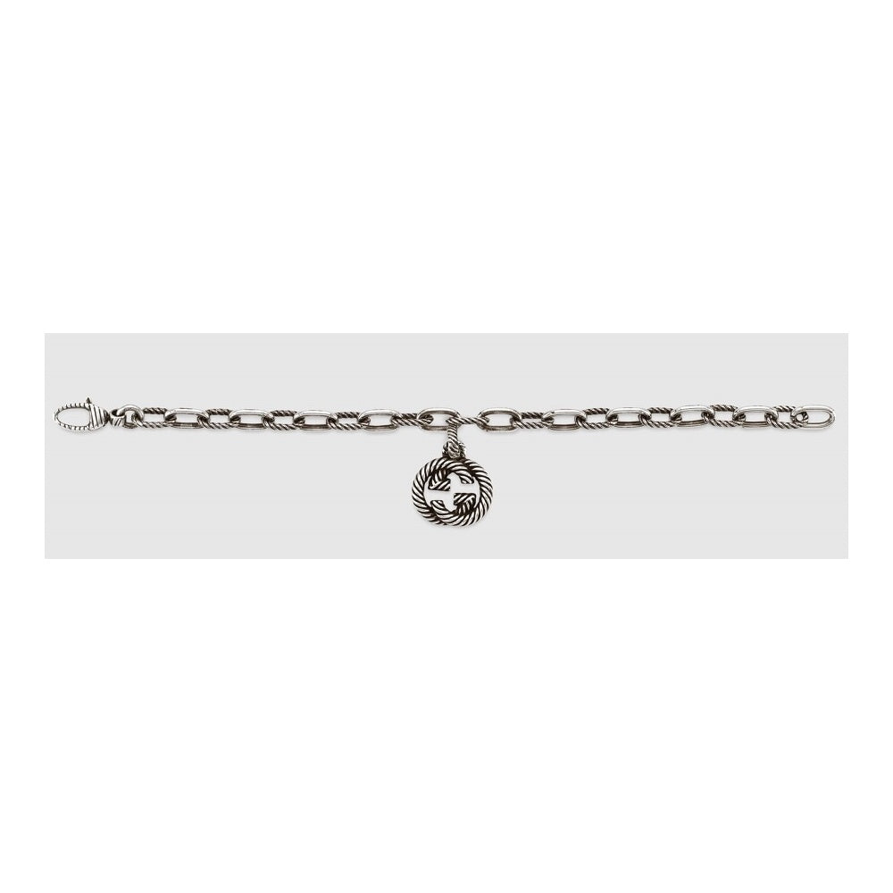 Gucci Double G Striped Pendant Bracelet