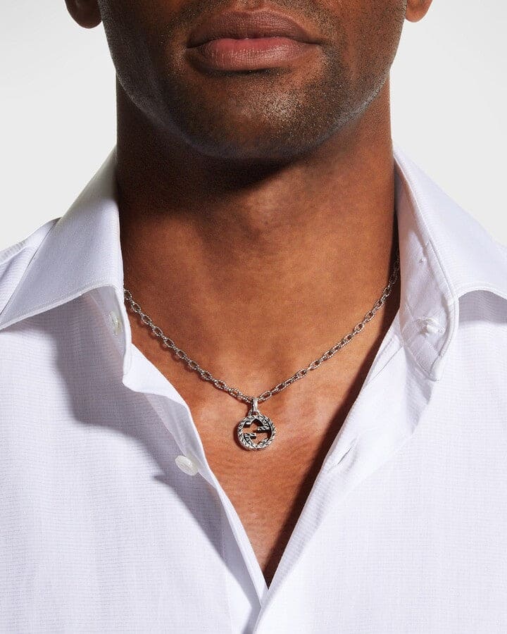 Gucci Double G Interlocking G Pendant Necklace