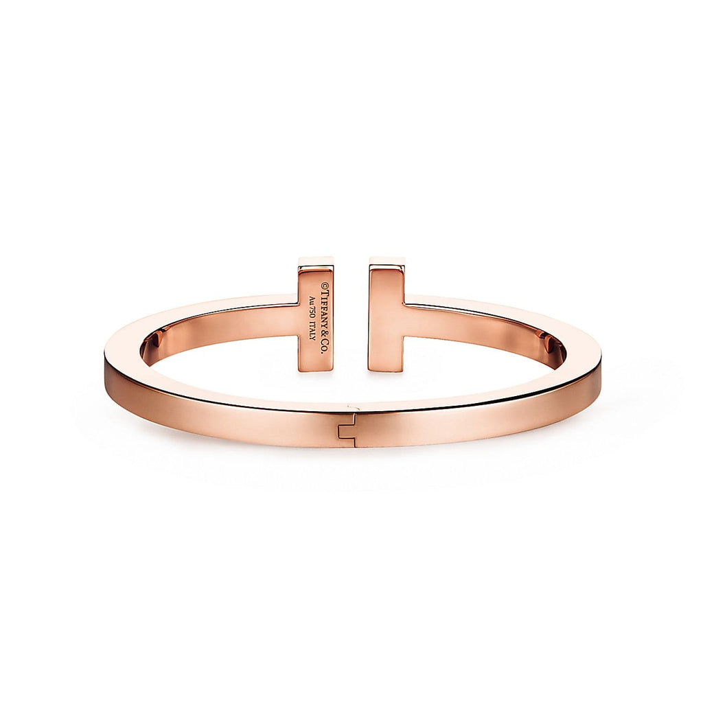 Tiffany Moissanite Square Bracelet - 18K Rose Gold
