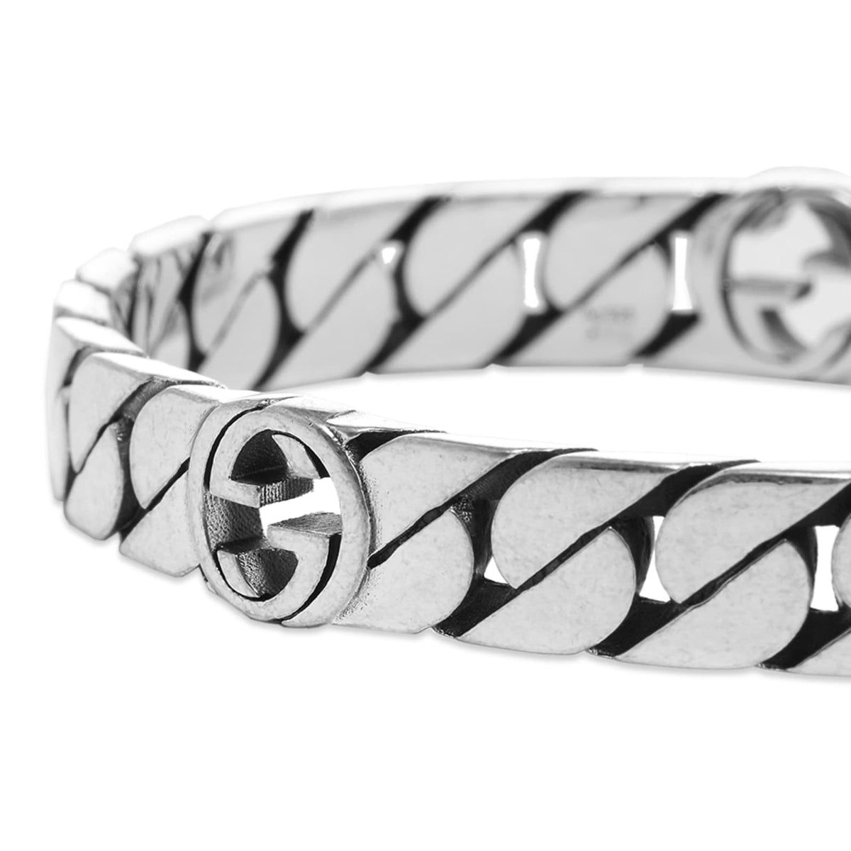 Gucci Double G Interlocking G Rigid Bracelet