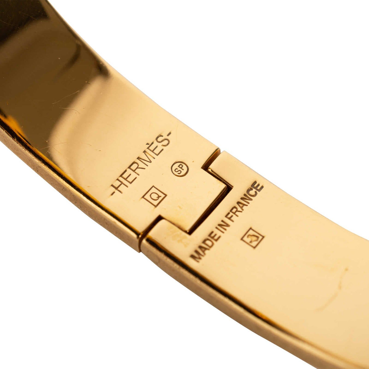 Hermes Clic H White Bracelet
