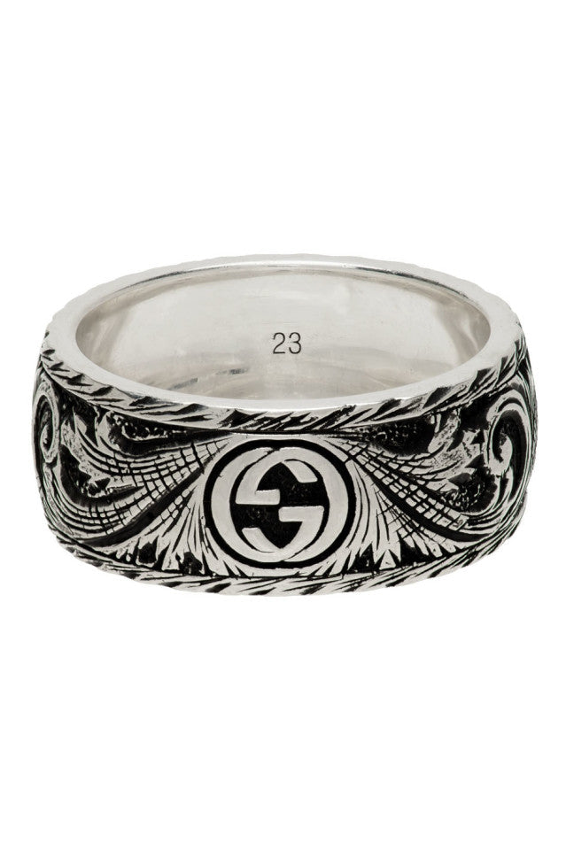 Gucci Double G Feline Head Ring