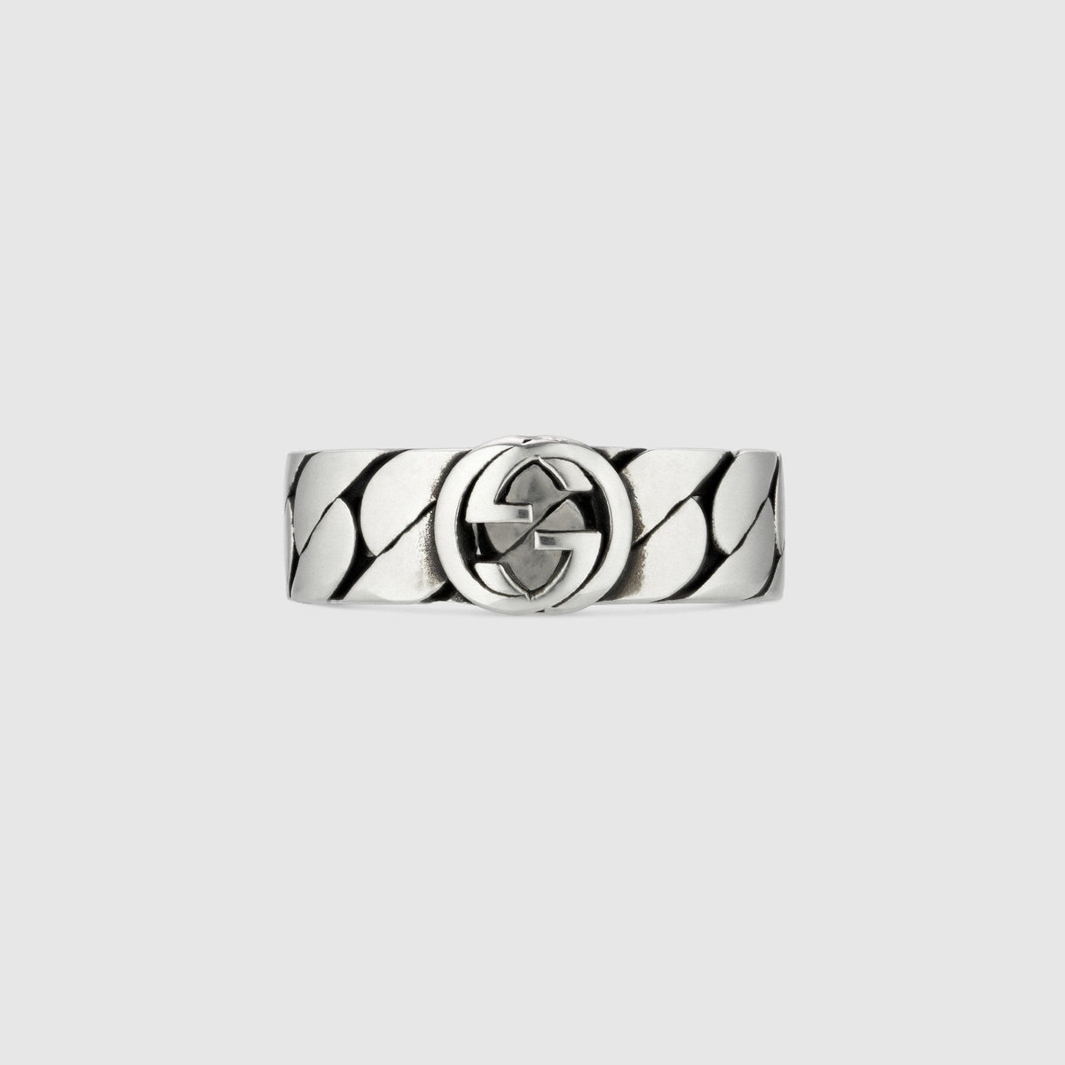 Gucci Double G Interlocking G Wide Ring - 5 mm Width