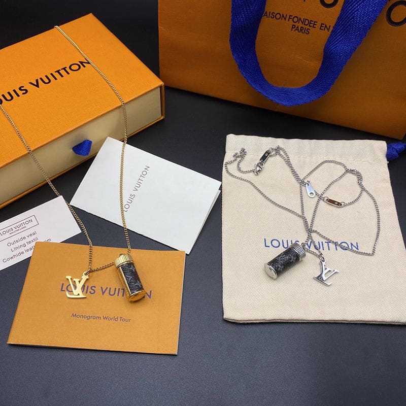 Louis Vuitton Monogram Eclipse Charms Necklace