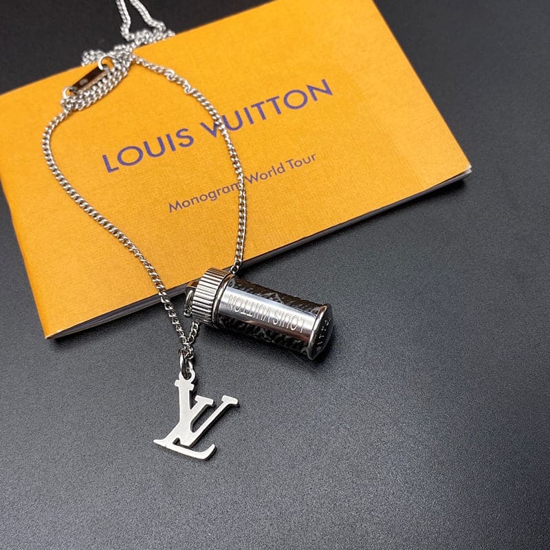 Louis Vuitton Monogram Eclipse Charms Necklace
