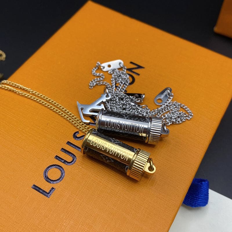 Louis Vuitton Monogram Eclipse Charms Necklace