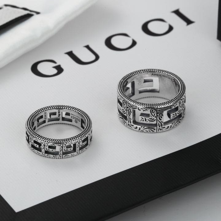 Gucci Double G Square G 10mm Ring