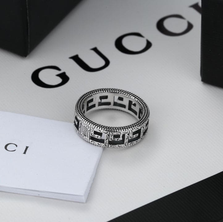 Gucci Double G Square G 5mm Ring