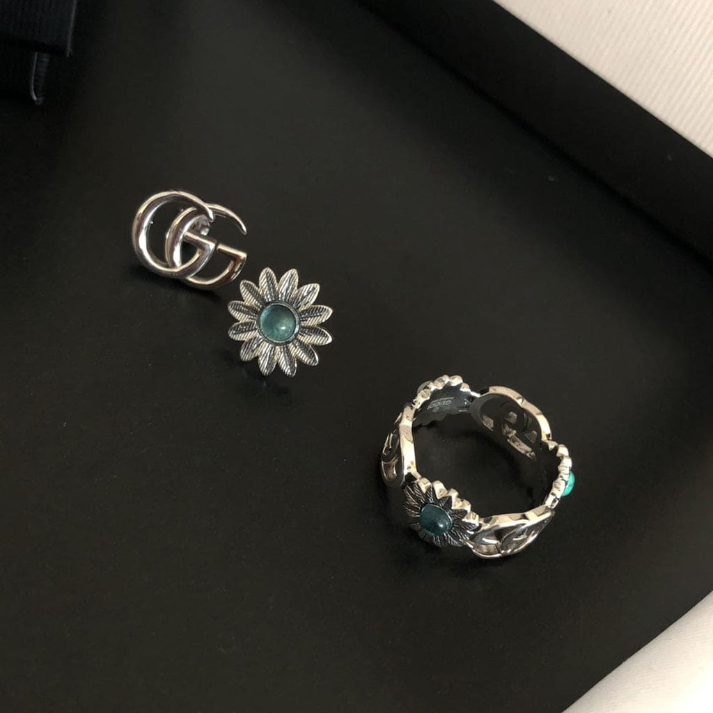 Gucci Double G Flowers Ring