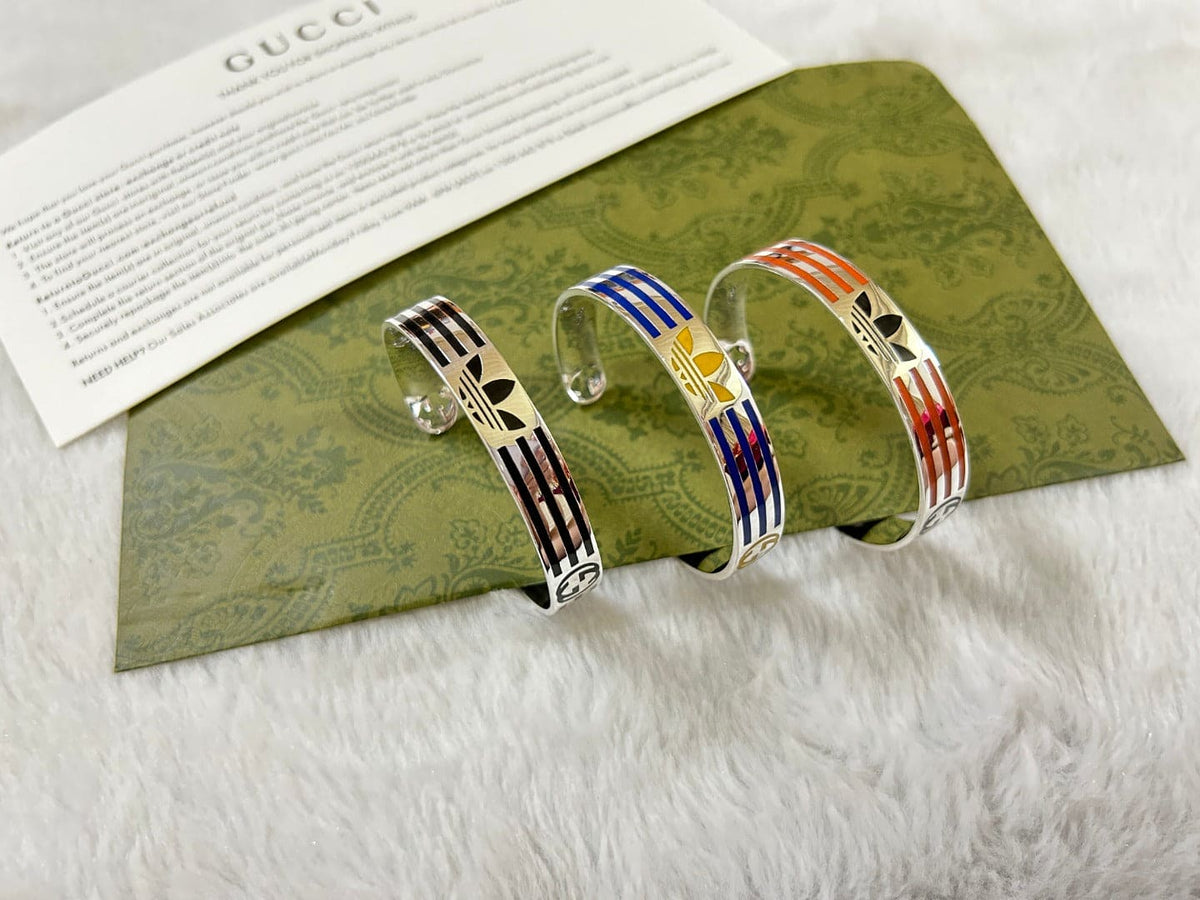 Gucci Double G x Adidas Cuff Orange Bracelet