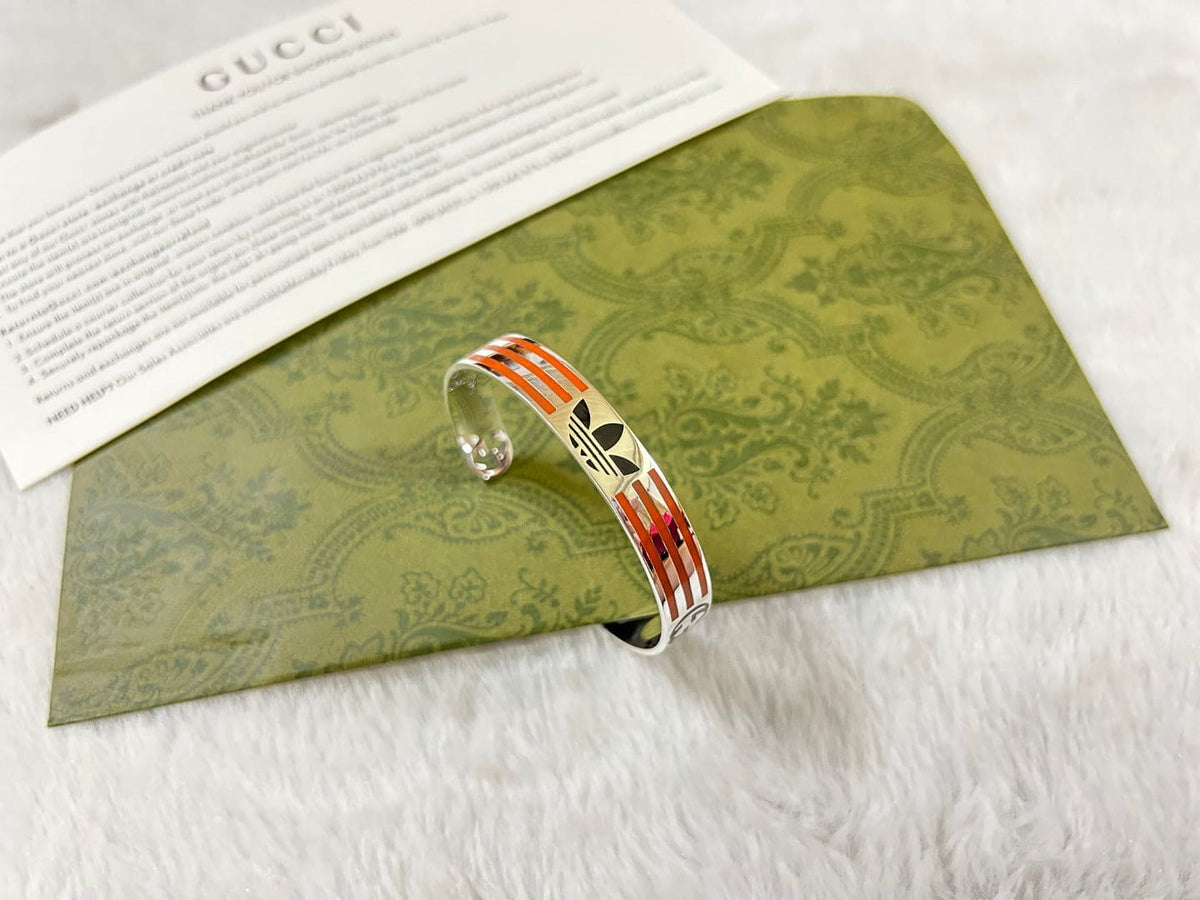 Gucci Double G x Adidas Cuff Orange Bracelet