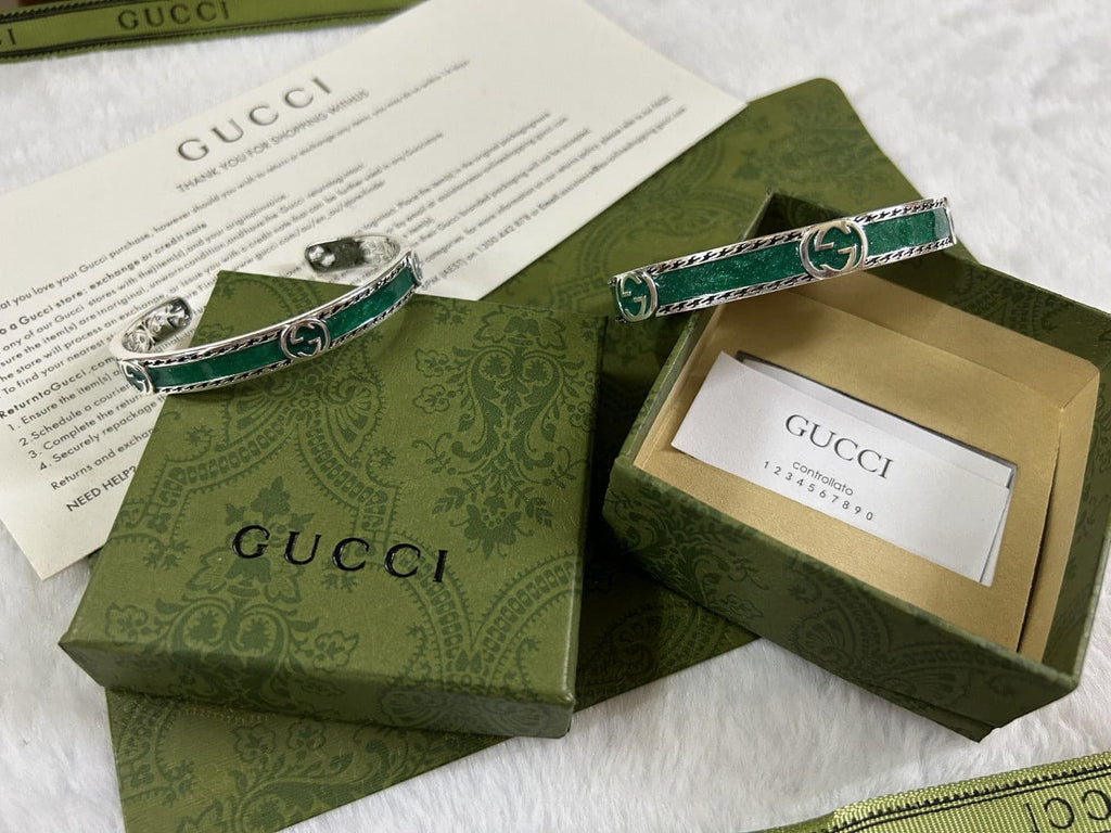 Gucci Double G Interlocking G Bangle Bracelet