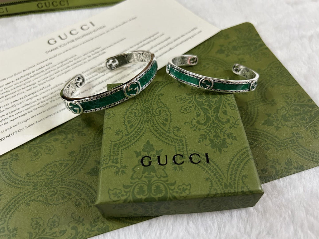 Gucci Double G Interlocking G Bangle Bracelet