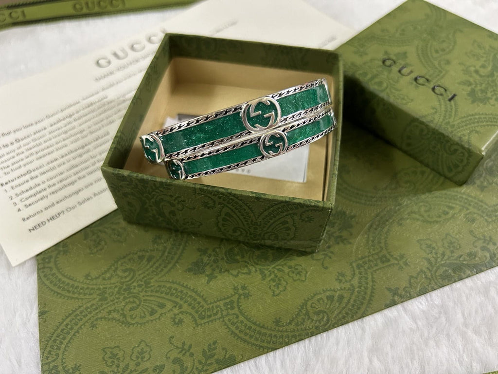 Gucci Double G Interlocking G Bangle Bracelet