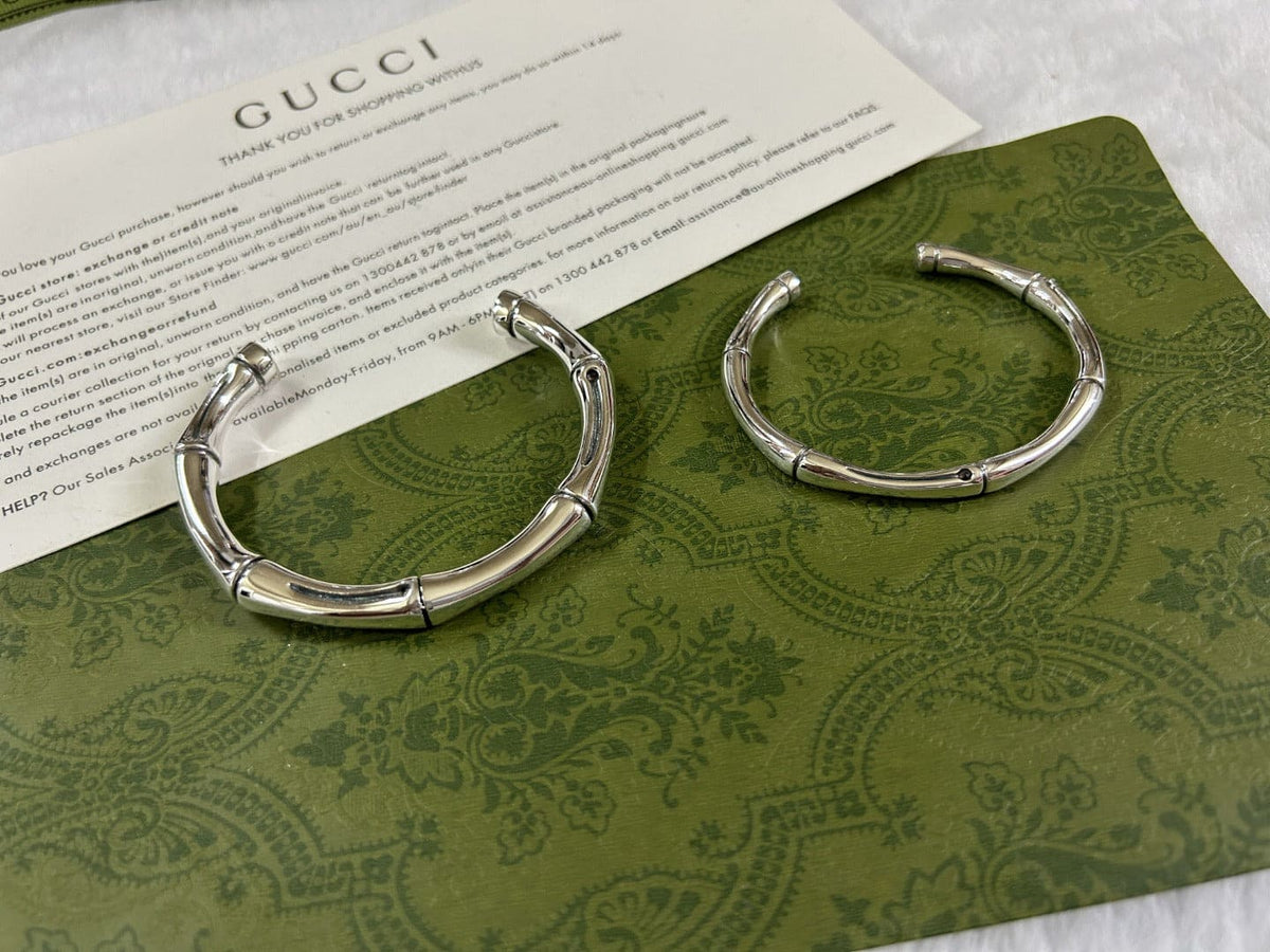 Gucci Double G Bamboo Bangle Bracelet