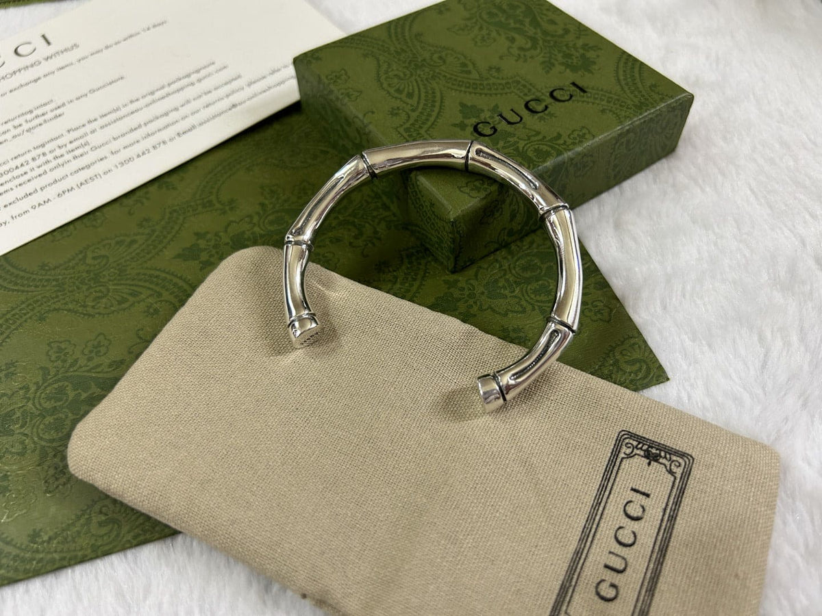 Gucci Double G Bamboo Bangle Bracelet