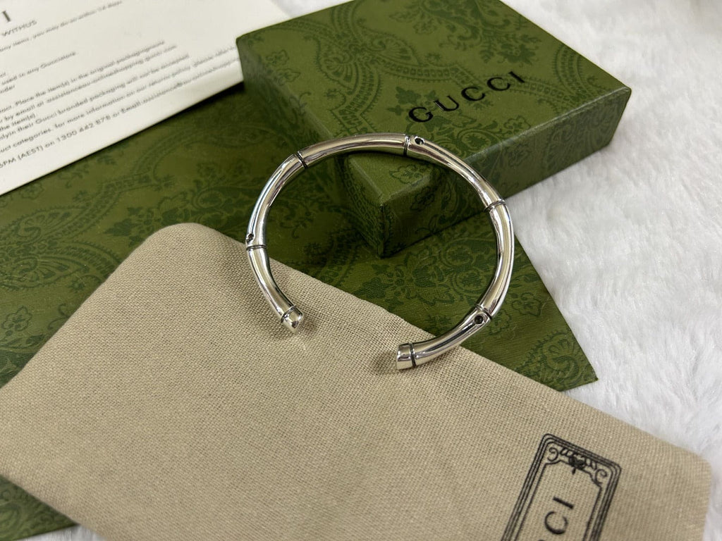 Gucci Double G Bamboo Bangle Bracelet