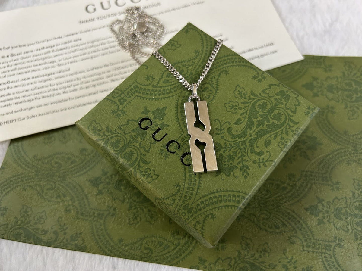 Gucci Double G Knot Pendant Necklace