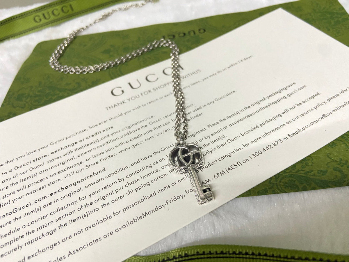 Gucci Double G Key Necklace
