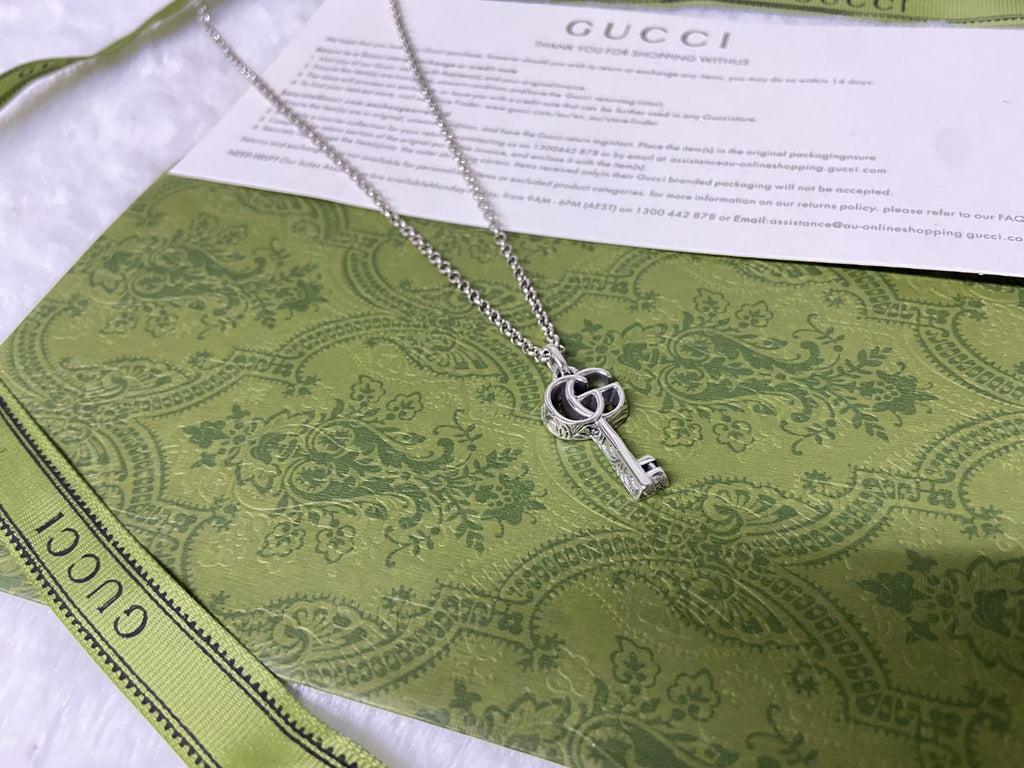 Gucci Double G Key Necklace