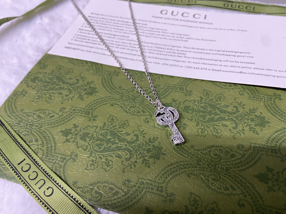 Gucci Double G Key Necklace