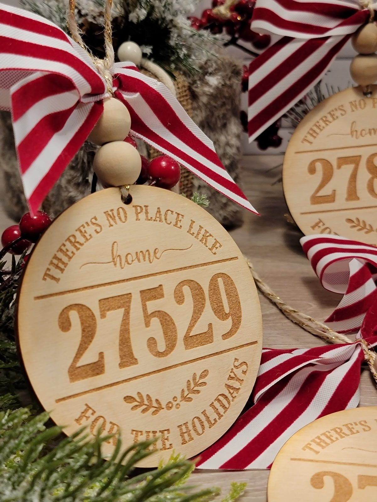 No Place Like Home Personalized ZIP Code Ornament