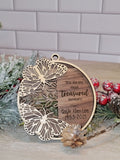 Personalized Memorial Name Ornament - Two Layers