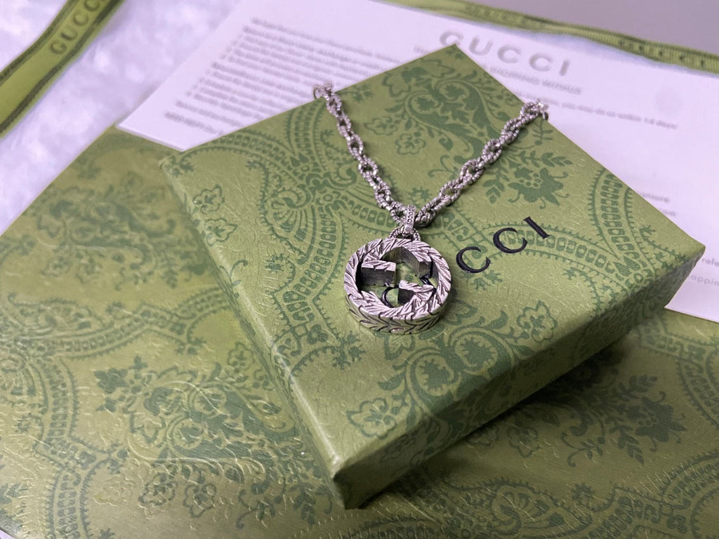 Gucci Double G Interlocking G Pendant Necklace