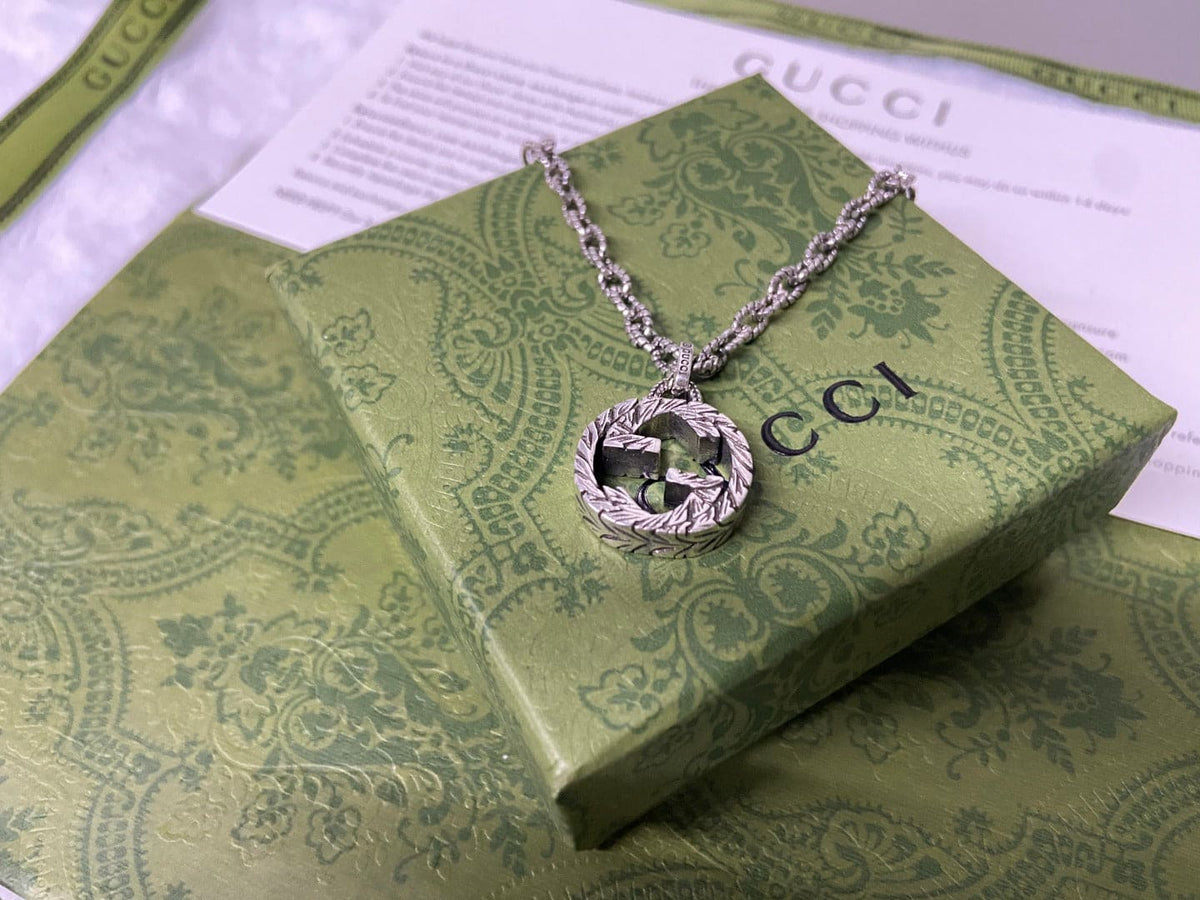 Gucci Double G Interlocking G Pendant Necklace