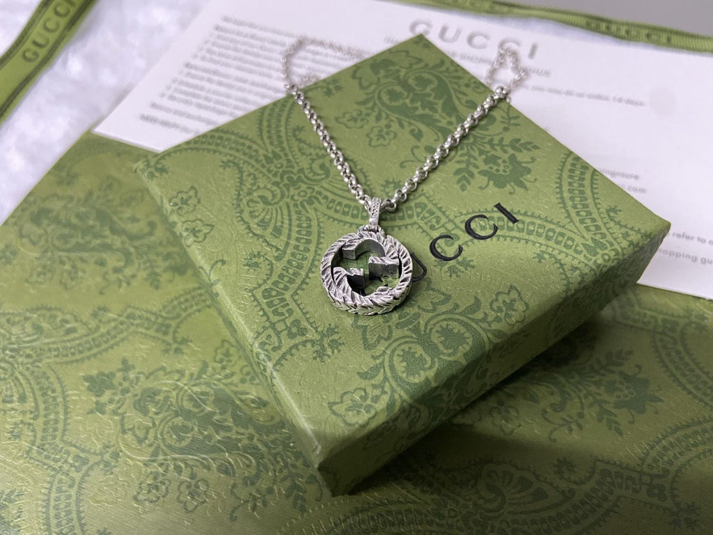 Gucci Double G Interlocking G Pendant Necklace