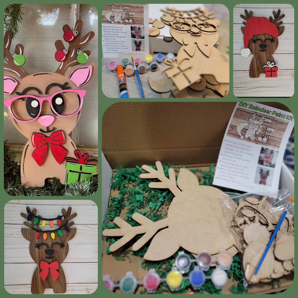 Reindeer Christmas Paint Kit - 10 Inch
