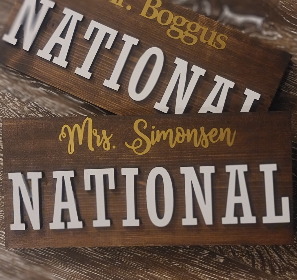 National Board Teacher Trophy - Desk Keepsake