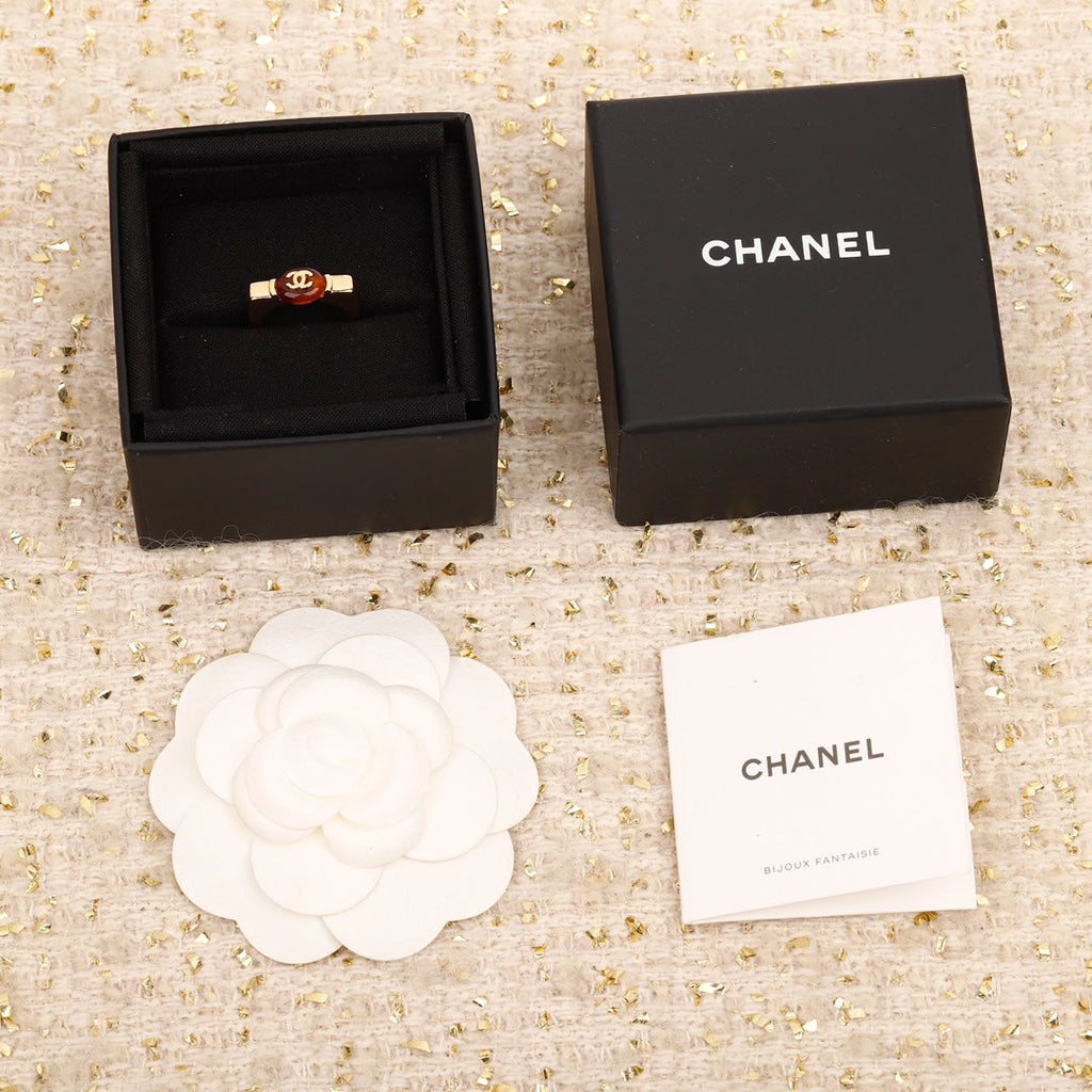 Chanel Red Ring - 18K Gold