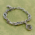 Gucci Double G Interlocking G Pendant Bracelet