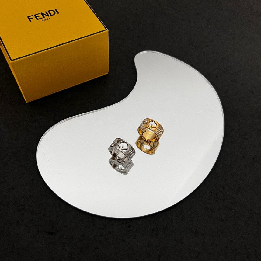 Fendi Is Wide Ring - 18K Gold