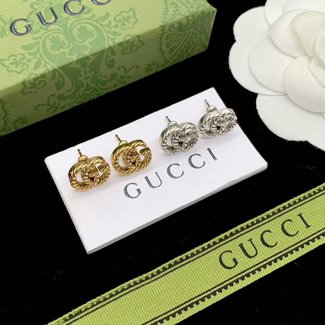 Gucci Double G Earrings - 18K Gold