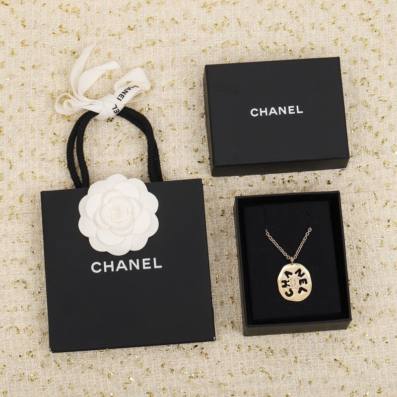 Chanel Script Necklace