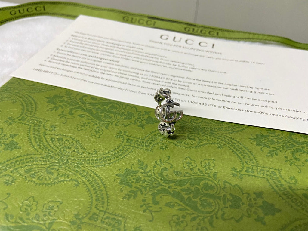 Gucci Double G Interlocking G Chain Ring