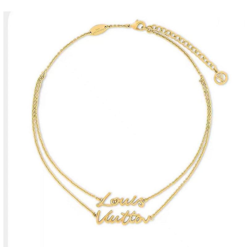 Louis Vuitton Script Necklace