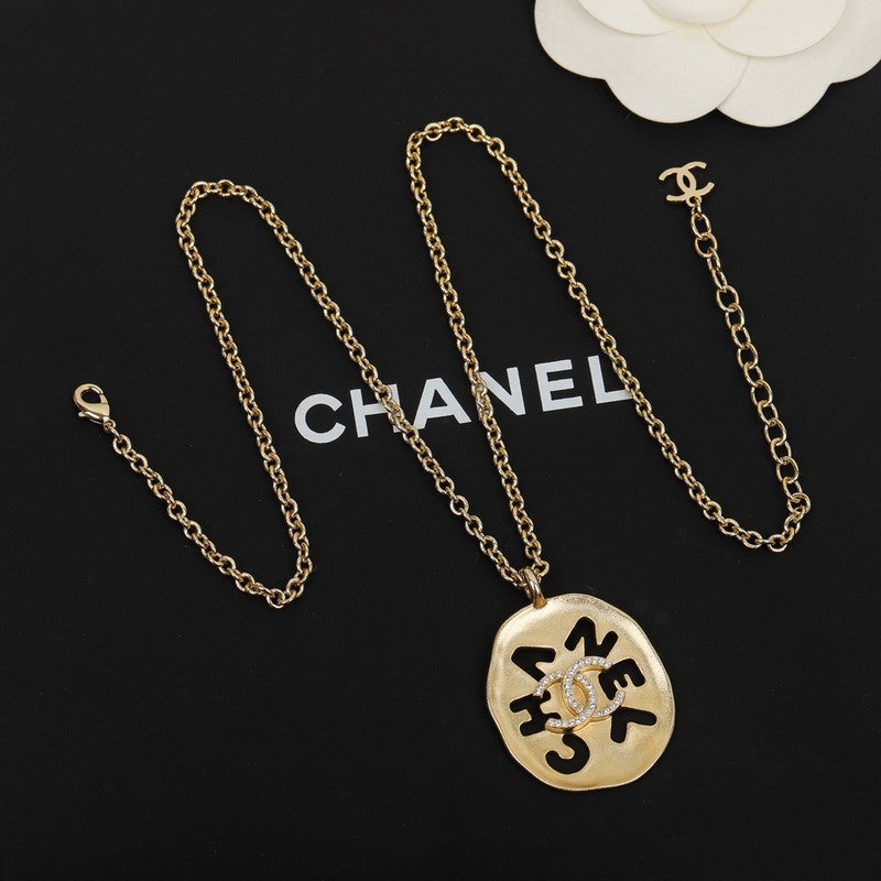 Chanel Script Necklace
