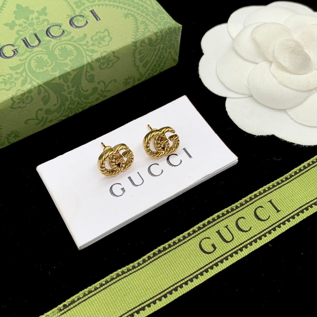 Gucci Double G Earrings - 18K Gold