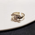 Chanel Crystal Ring - 18K Yellow Gold