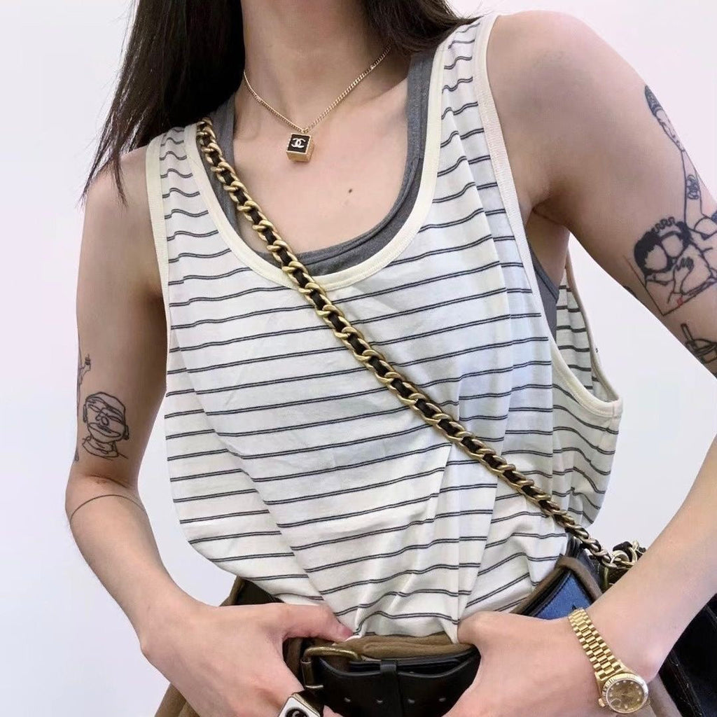 Chanel Square Pendant Necklace