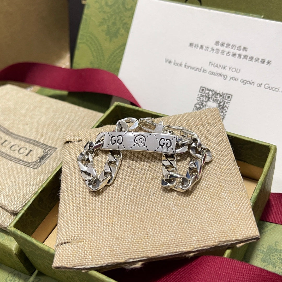 Gucci Double G Ghost Chain Bracelet