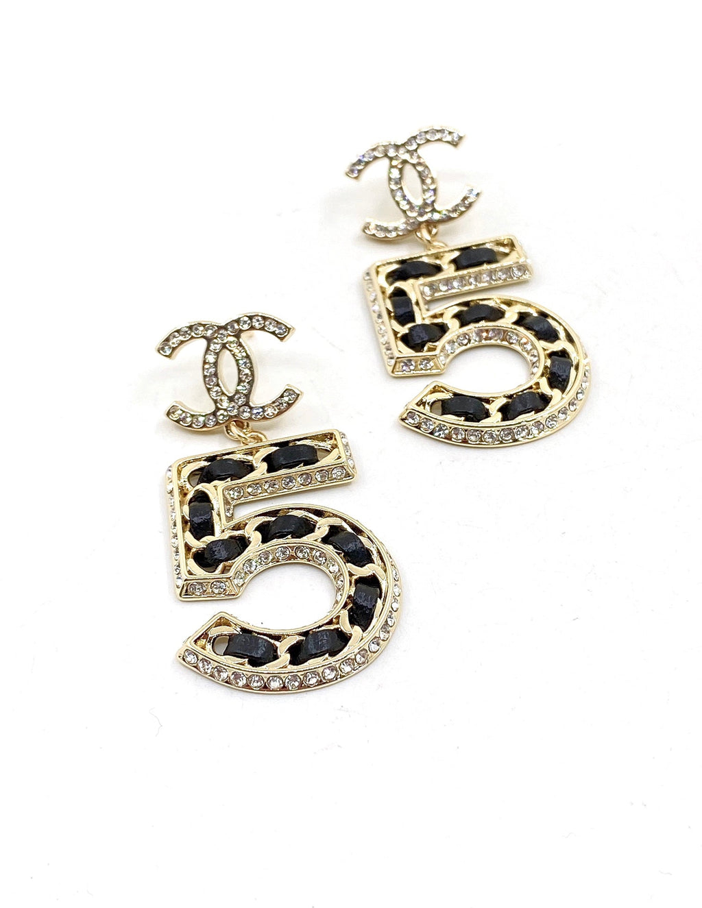 Chanel No. 5 Perfume Earrings - 18K Yellow Gold