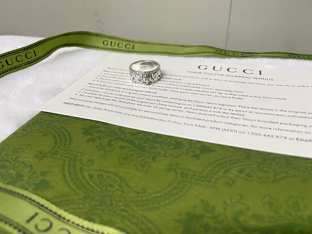 Gucci Double G Feline Head Ring